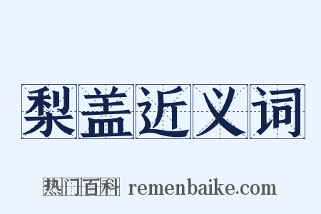 梨盖近义词是什么意思的图片